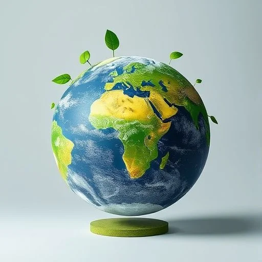 An abstract, geometric representation of interconnected green energy systems, perhaps glowing nodes linked by crystalline pathways, surrounded by subtle plant growth. The aesthetic is clean, sophisticated, and slightly volumetric glassmorphism, showcasing innovative solutions for environmental sustainability. Cool greens, blues, and subtle gold accents. No human presence.